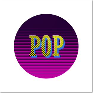 pop typography design T shirt Posters and Art